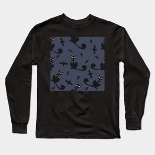 Cat Pattern Long Sleeve T-Shirt